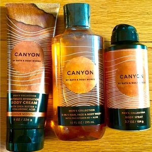 NWT Bath & Body Works Canyon 3 Piece Set For Men